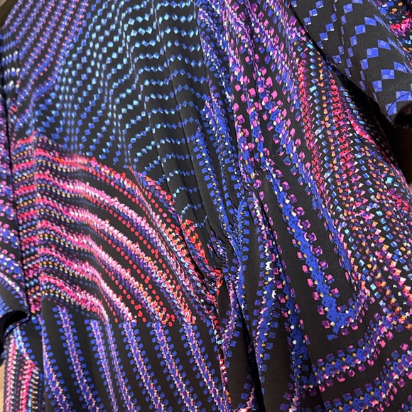 Joseph Ribkoff Women's Top in Black, Pink, and Blue - Picture 3 of 4